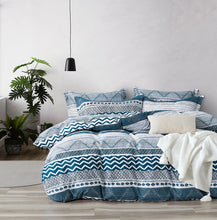 Load image into Gallery viewer, Jasper microfiber reversible quilt cover set-super king size
