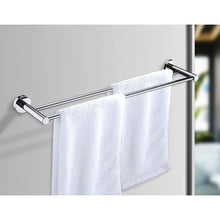 Load image into Gallery viewer, Double Classic Chrome Towel Bar Rail Bathroom
