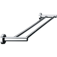 Load image into Gallery viewer, Double Classic Chrome Towel Bar Rail Bathroom
