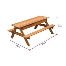 Load image into Gallery viewer, Sand &amp; Water Wooden Picnic Table
