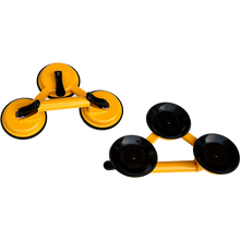 Load image into Gallery viewer, 2x 150kg Load Aluminum Triple Suction Cup Pad Glazer Glass Sucker Remover Lifter
