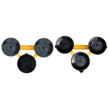 Load image into Gallery viewer, 2x 150kg Load Aluminum Triple Suction Cup Pad Glazer Glass Sucker Remover Lifter
