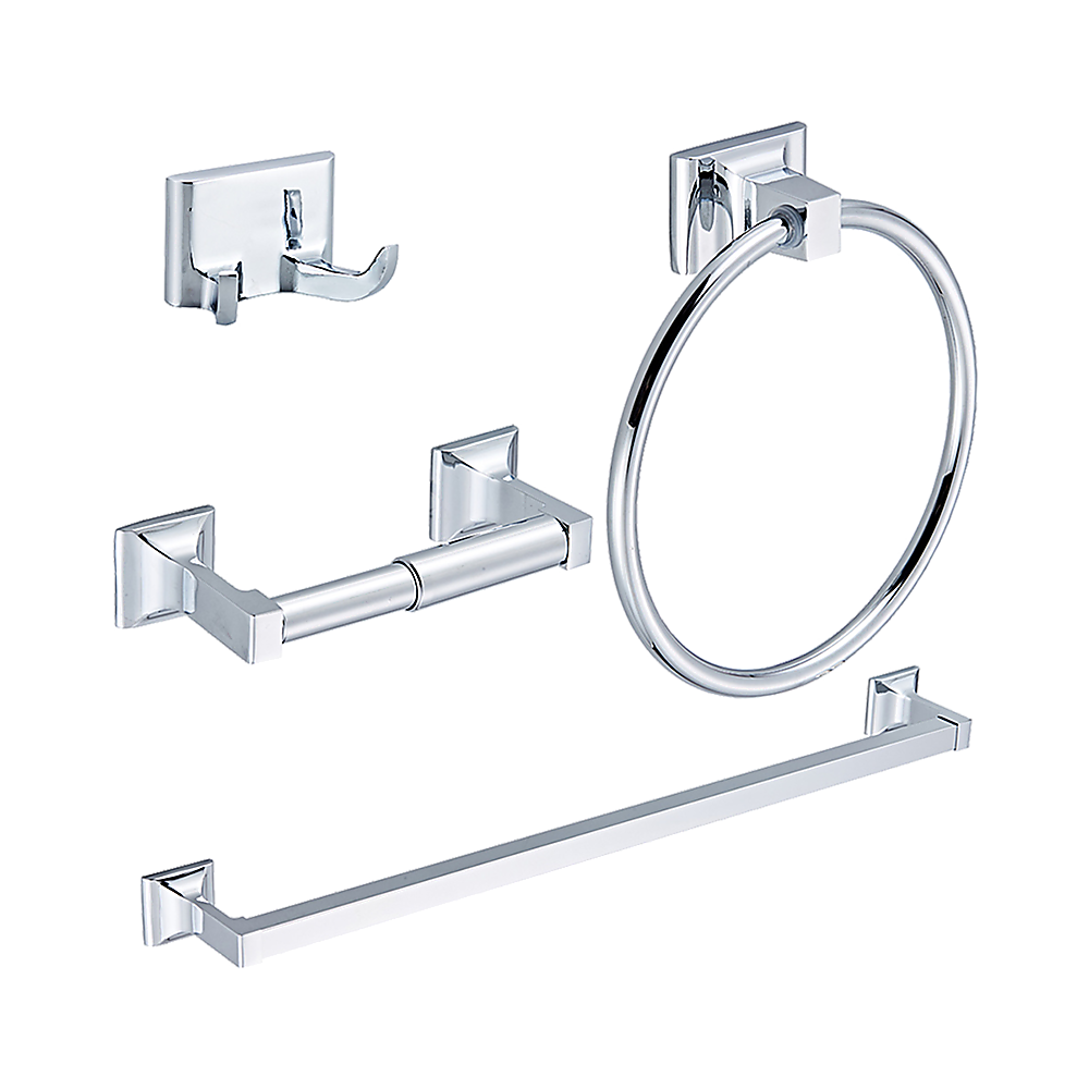 4 Piece Towel Bar Set Bath Accessories Bathroom Hardware