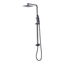 Load image into Gallery viewer, WELS 8&quot; Rain Shower Head Set Square Dual Heads Faucet High Pressure Hand Held
