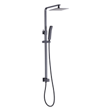 Load image into Gallery viewer, WELS 8&quot; Rain Shower Head Set Square Dual Heads Faucet High Pressure Hand Held
