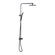 Load image into Gallery viewer, WELS 8&quot; Rain Shower Head Set Square Dual Heads Faucet High Pressure Hand Held
