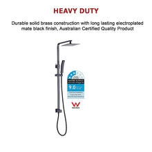 Load image into Gallery viewer, WELS 8&quot; Rain Shower Head Set Square Dual Heads Faucet High Pressure Hand Held
