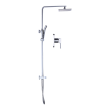 Load image into Gallery viewer, WELS 8&quot; Rain Shower Head Set Square Dual Heads Faucet High Pressure With Mixer
