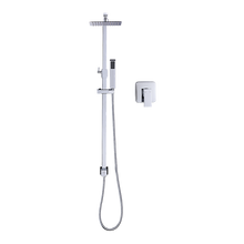 Load image into Gallery viewer, WELS 8&quot; Rain Shower Head Set Square Dual Heads Faucet High Pressure With Mixer
