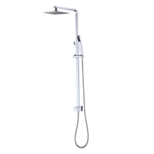 Load image into Gallery viewer, WELS 8&quot; Rain Shower Head Set Square Dual Heads Faucet High Pressure With Mixer
