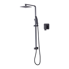 Load image into Gallery viewer, WELS 8&quot; Rain Shower Head Set Square Dual Heads Faucet High Pressure With Mixer
