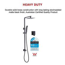 Load image into Gallery viewer, WELS 8&quot; Rain Shower Head Set Square Dual Heads Faucet High Pressure With Mixer
