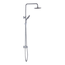 Load image into Gallery viewer, WELS 8&quot; Rain Shower Head Set Rounded Dual Heads Faucet High Pressure Hand Held
