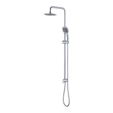 Load image into Gallery viewer, WELS 8&quot; Rain Shower Head Set Rounded Dual Heads Faucet High Pressure Hand Held
