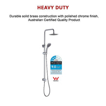 Load image into Gallery viewer, WELS 8&quot; Rain Shower Head Set Rounded Dual Heads Faucet High Pressure Hand Held
