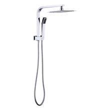 Load image into Gallery viewer, WELS 8&quot; Rain Shower Head Set Square Dual Heads Faucet High Pressure Hand Held
