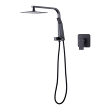 Load image into Gallery viewer, WELS 8&quot; Rain Shower Head Set Square Dual Heads Faucet High Pressure With Mixer
