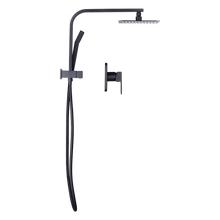 Load image into Gallery viewer, WELS 8&quot; Rain Shower Head Set Square Dual Heads Faucet High Pressure With Mixer
