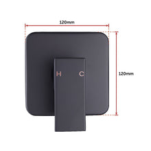 Load image into Gallery viewer, WELS 8&quot; Rain Shower Head Set Square Dual Heads Faucet High Pressure With Mixer
