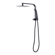 Load image into Gallery viewer, WELS 8&quot; Rain Shower Head Set Square Dual Heads Faucet High Pressure Hand Held
