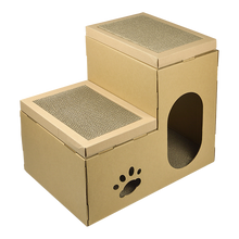 Load image into Gallery viewer, Cat Cardboard House Tree Tower Condo Scratcher Pet Post Pad Mat Furniture
