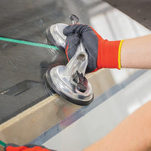 Load image into Gallery viewer, 4 x Double Suction Glass Lifting Tool 70kg Vacuum Puller Lifter Aluminium
