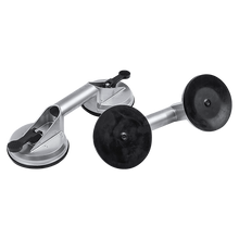 Load image into Gallery viewer, 4 x Double Suction Glass Lifting Tool 70kg Vacuum Puller Lifter Aluminium
