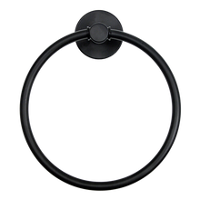 Load image into Gallery viewer, Classic Towel Bar Rail Ring Electroplated Matte Black Finish
