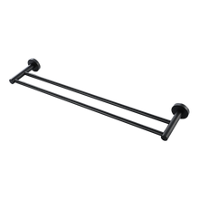 Load image into Gallery viewer, Double Classic Towel Bar Rail Bathroom Matte Black Finish
