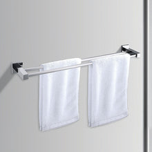Load image into Gallery viewer, Double Classic Chrome Towel Bar Rail Bathroom
