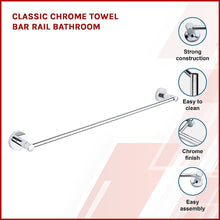 Load image into Gallery viewer, Classic Chrome Towel Bar Rail Bathroom
