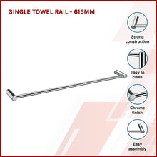 Load image into Gallery viewer, Single Towel Rail - 615mm
