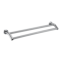 Load image into Gallery viewer, Double Classic Chrome Towel Bar Rail Bathroom

