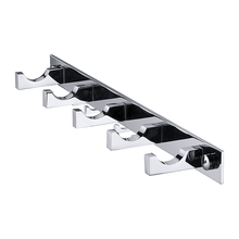 Load image into Gallery viewer, 5-Hook Bathroom Robe and Towel Rail Bar Rack
