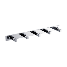 Load image into Gallery viewer, 5-Hook Bathroom Robe and Towel Rail Bar Rack
