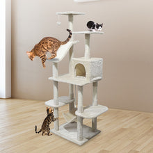 Load image into Gallery viewer, 171cm Cat Tree Trees Scratching Post Scratcher Tower Condo House - Beige
