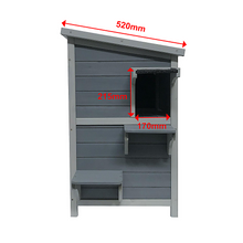 Load image into Gallery viewer, Cat House Weatherproof 2-Story Indoor Outdoor Wooden Shelter Bitumen Roof
