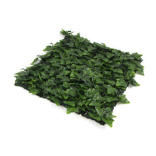 Load image into Gallery viewer, Variegated Boston Ivy Leaf Screen Green Wall Panel UV Resistant 1m X 1m (Solid Backing)

