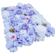 Load image into Gallery viewer, Artificial Flower Wall Backdrop Panel 40cm X 60cm Mixed Lilac Flowers
