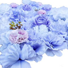 Load image into Gallery viewer, Artificial Flower Wall Backdrop Panel 40cm X 60cm Mixed Lilac Flowers
