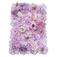 Load image into Gallery viewer, Artificial Flower Wall Backdrop Panel 40cm X 60cm Faux Pink Flowers
