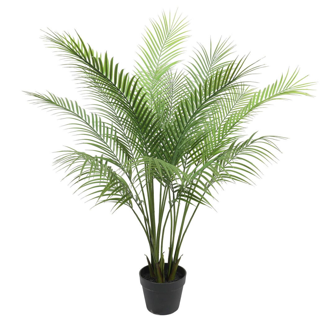 Large Artificial Palm Tree Modern Bushy Areca Fern 120cm
