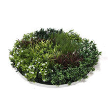 Load image into Gallery viewer, Slimline Artificial Green Wall Disc Art 90cm Green Field UV Resistant (Fresh White)
