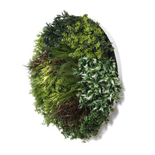 Load image into Gallery viewer, Slimline Artificial Green Wall Disc Art 90cm Green Field UV Resistant (Fresh White)
