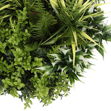 Load image into Gallery viewer, Slimline Artificial Green Wall Disc Art 50cm Green Field UV Resistant (Black)
