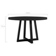 Load image into Gallery viewer, Harry 4 Seater Dining Table in Black
