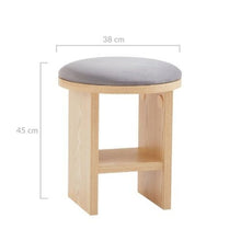 Load image into Gallery viewer, Jiro Wooden Dining Chair Stool
