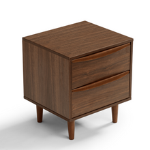 Load image into Gallery viewer, Pierre Walnut Bedside Table
