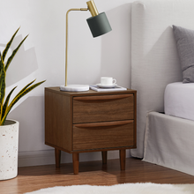 Load image into Gallery viewer, Pierre Walnut Bedside Table
