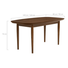 Load image into Gallery viewer, Pierre Walnut 160cm Dining Table
